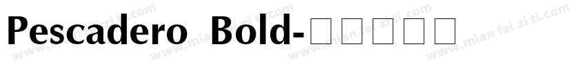 Pescadero Bold字体转换